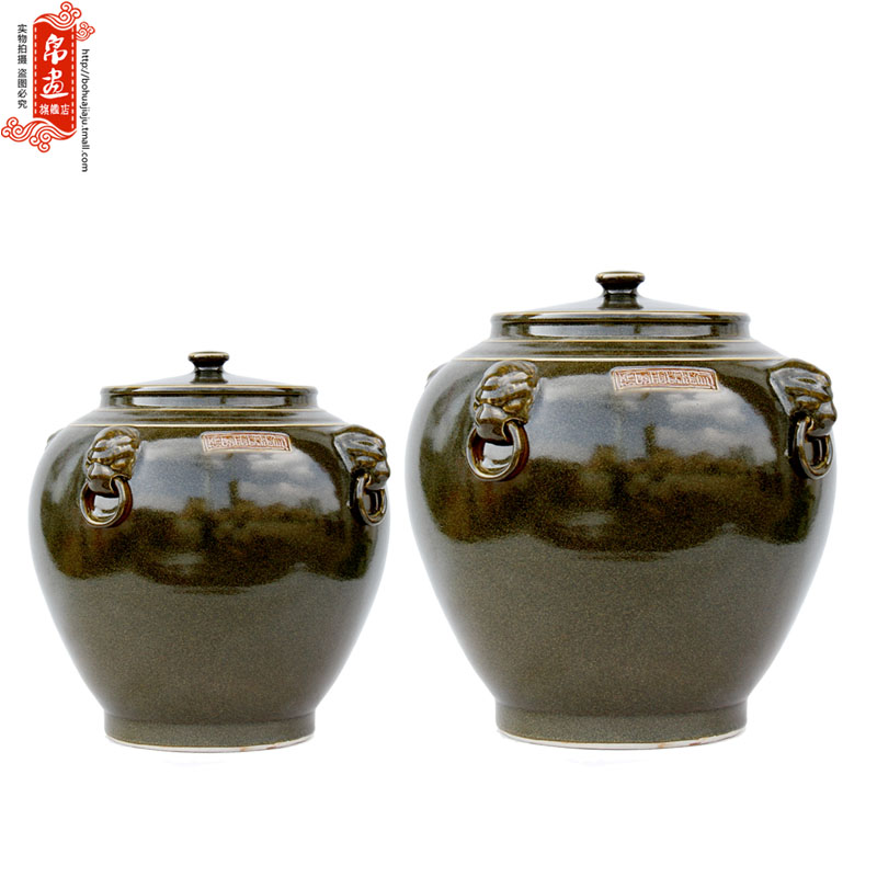 Shadow enjoy | jingdezhen ceramics up porcelain tea caddy fixings big tea urn home furnishing articles at the end of the teahouse J