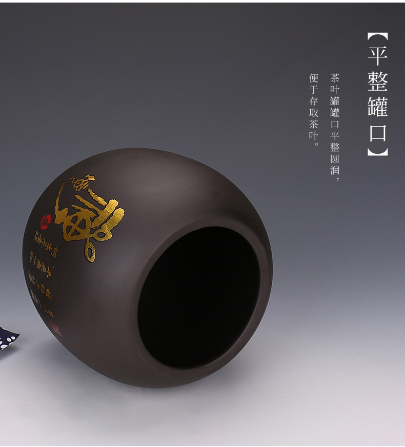 Shadow enjoy purple large retro put white tea, black tea, black tea pu - erh tea urn of household ceramic seal tea pot