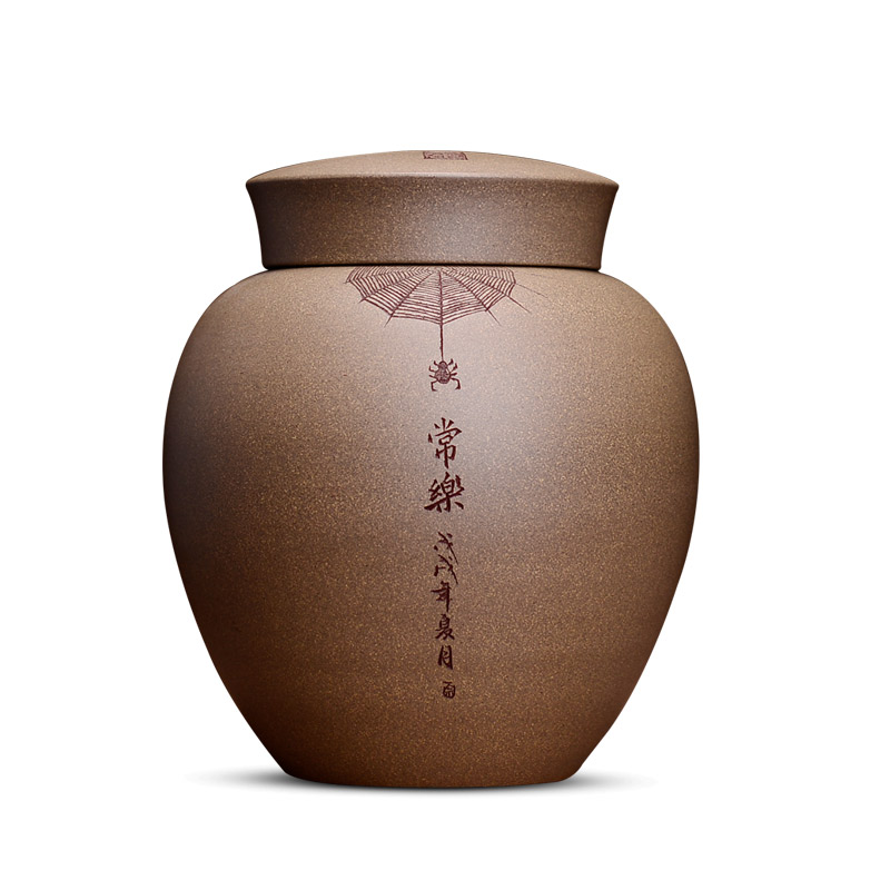 Shadow at yixing purple sand tea pot store receives no large carved by hand made POTS of HZ