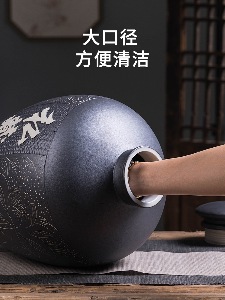 Jingdezhen ceramic jar 10/20/50 jins home mercifully wine bottle seal it bibcock special jars