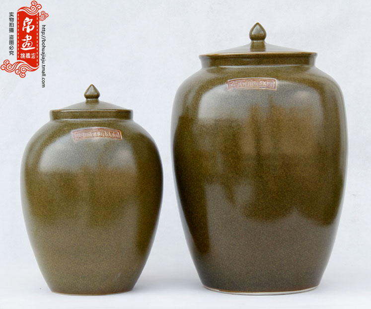 Shadow enjoy | jingdezhen ceramics up porcelain tea caddy fixings tea at the end of the cylinder home furnishing articles teahouse JH