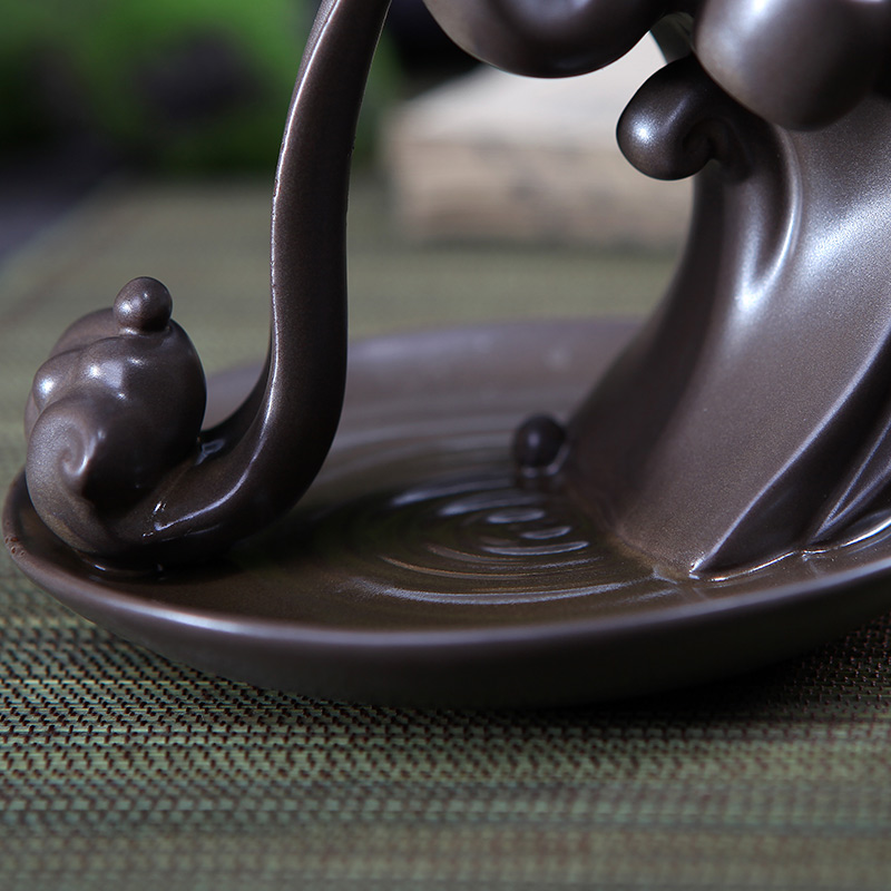 Shadow enjoy black tea back censer violet arenaceous mud aroma stove sandalwood ornamental cloud home sitting room tea place S