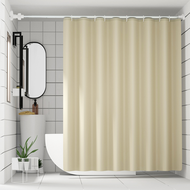 Bathroom Curtain Waterproof and Mildew-Proof Solid Color Shower Curtain Fabric, Warm-Keeping Curtain for Shower Room, Bathroom Window Partition, Light-Blocking Hanging Curtain Bathroom Curtain Waterproof and Mildew-Proof Solid Color Shower Curtain Fabric, Warm-Keeping Curtain for Shower Room, Bathroom Window Partition, Light-Blocking Hanging Curtain