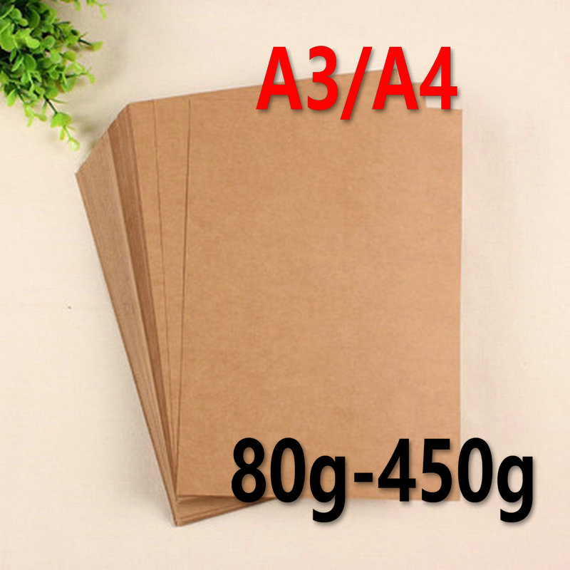 A0 A3 A4 Imported kraft cardboard clothing hand drawing printing packaging proofing plate making paper 80-450 grams