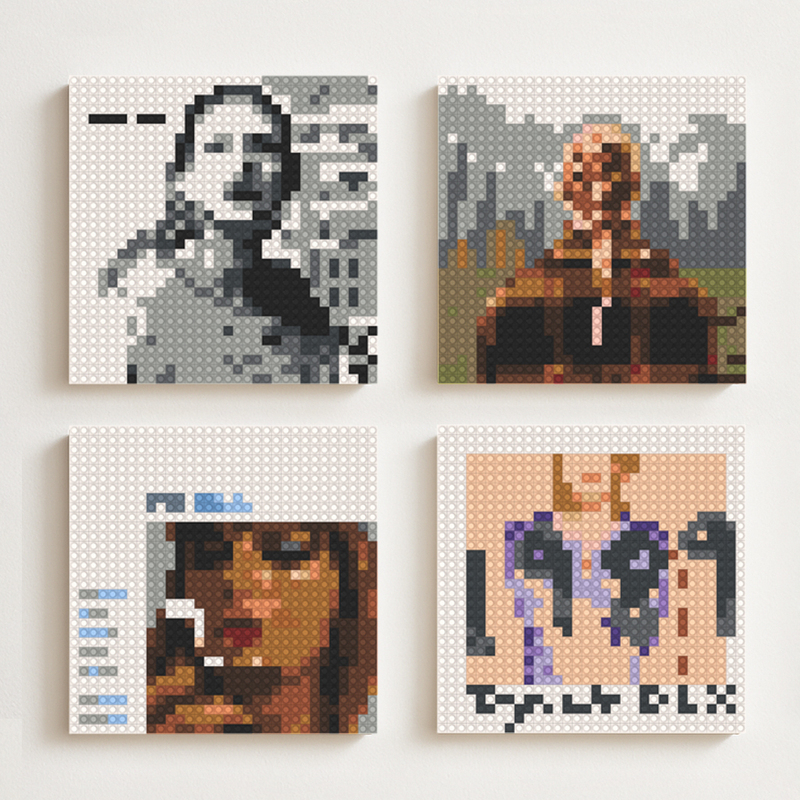 Taylor Swift Mdnights Album Merchandise Pixel Block Painting DIY