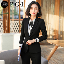 New business suit Womens suit suit Skirt suit Trousers suit Bank sales department 4S store trial business formal dress