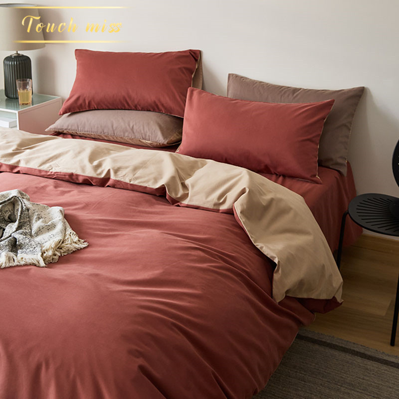 TOUCH MISS thickened grinding single piece is covered by pure cotton pure cotton simple zipper beds in winter