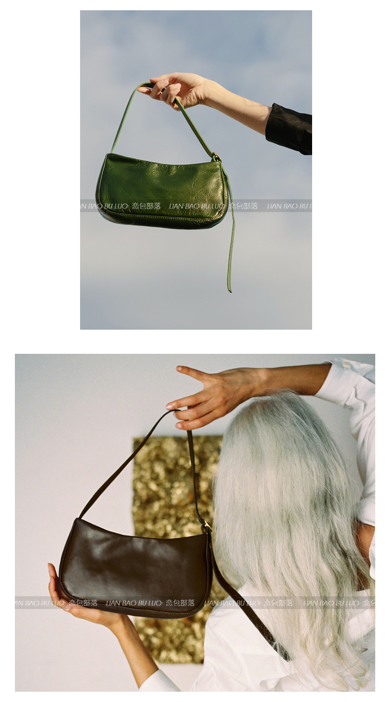 Middle Ages Bag Female 2019 Summer New Niche Design Simple Simple Underarms Oil Wax Túi xách Túi - Túi xách nữ ví pedro nữ chính hãng