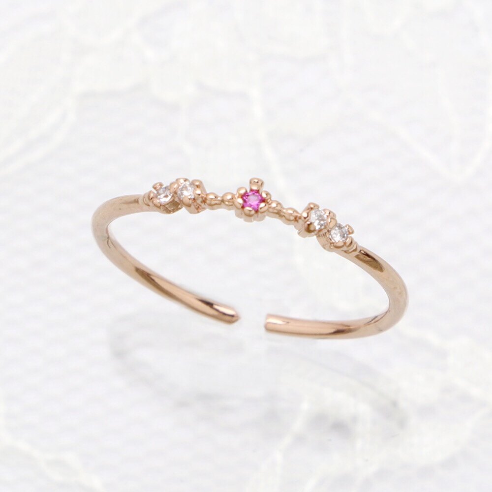 Bao Tuan hair yuka Japan moka Japanese sweet girl cute delicate broken diamond ring