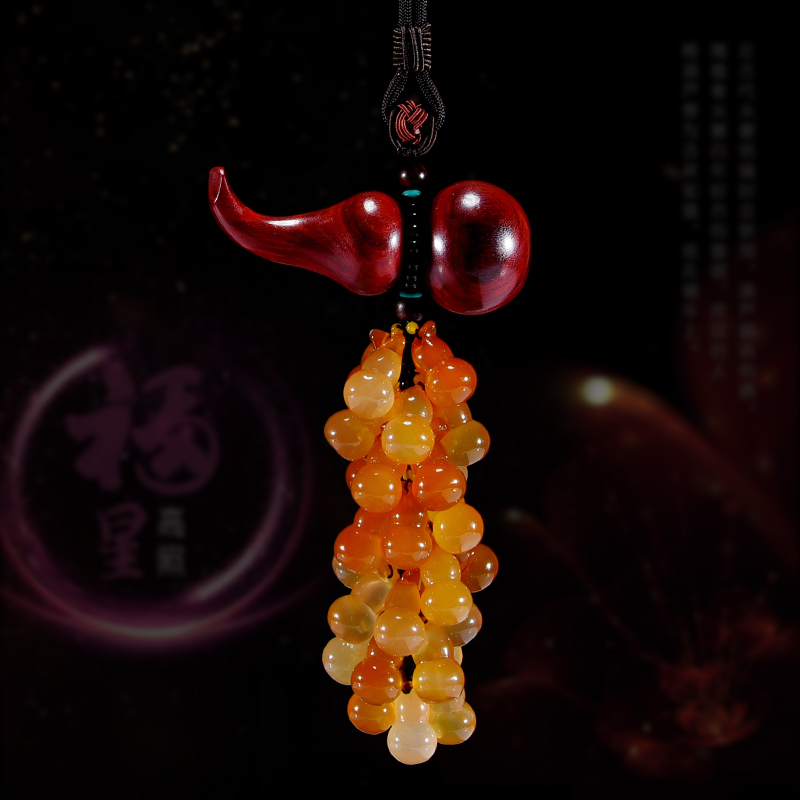 Car pendant gourd in car Pendant Accessories for men's high-end creative Pau Ping An jade pendant high-end on-board hanging decoration woman