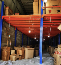 Heavy-duty attic platform shelf warehouse indoor plus two-story interlayer steel structure attic to build custom detachable