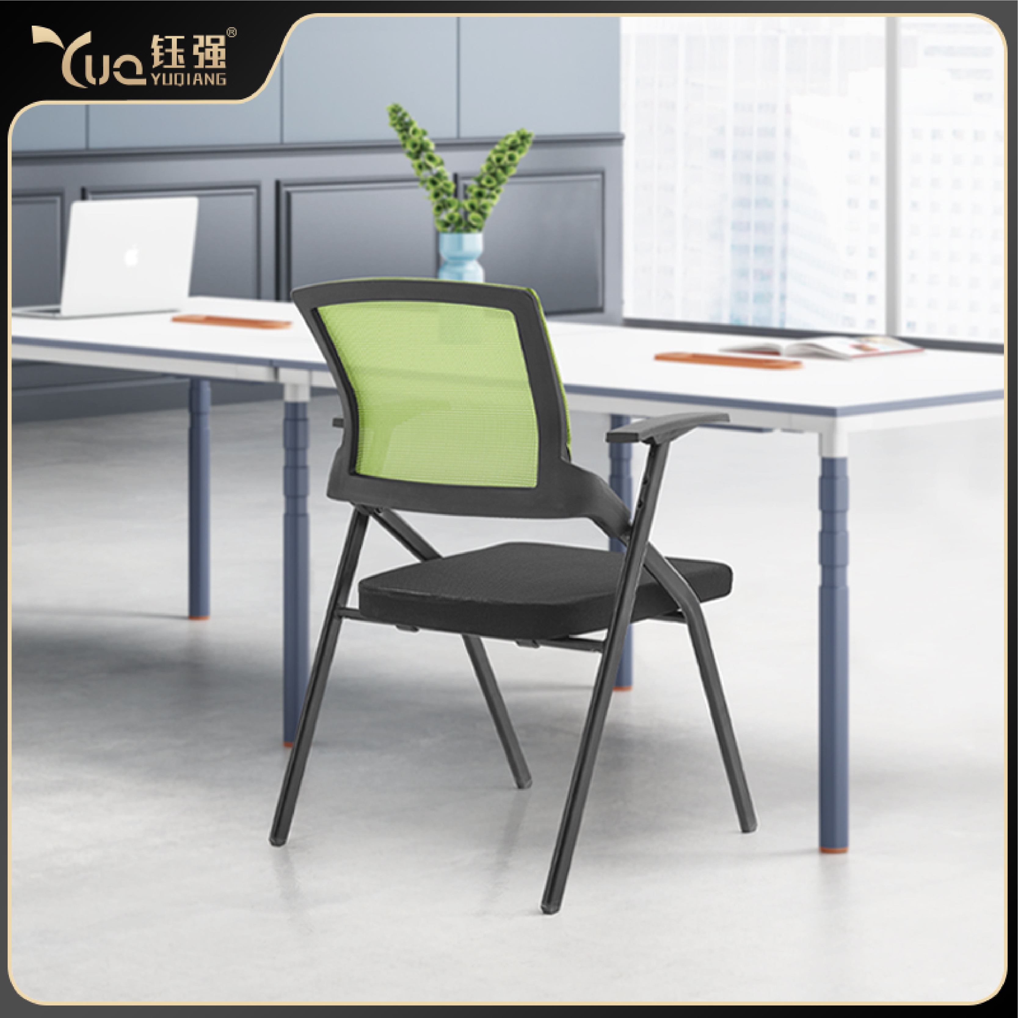 Training chair with table board conference room table and chair all-in-one stool foldable chair office conference chair with writing board chair