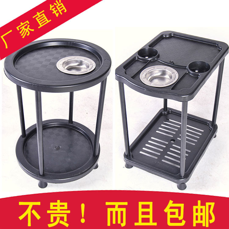 Mahjong machine tea table chess and card room mahjong hall mahjong table small tea shelf ashtray water cup holder next to the accessories