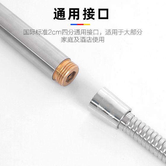 不锈钢花洒喷头大出水硅胶粗孔单头热水器家用酒店手持淋浴莲蓬头