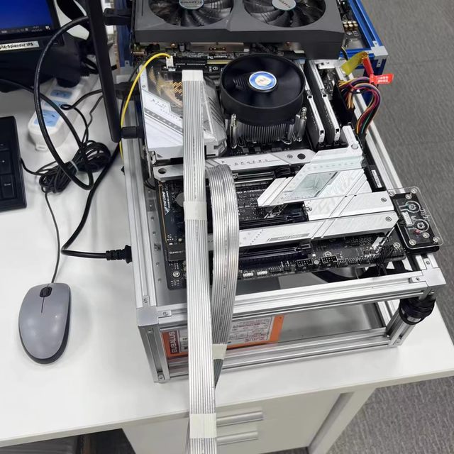 Amd Radeon Mining Rig 5700 Pcie Cables 5700 Mining Rig NetPeer X40