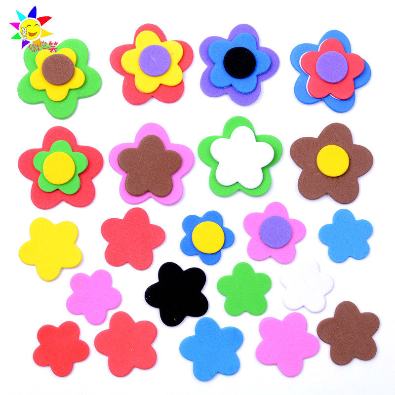 EVA sponge paper patch kindergarten children handmade diy three-dimensional foam sticker sticker sticker with adhesive decorative material