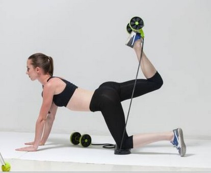 New practice hip belly wheel abdominal fitness device pull rope hip weight loss thin arm thin leg thin waist hip fitness device