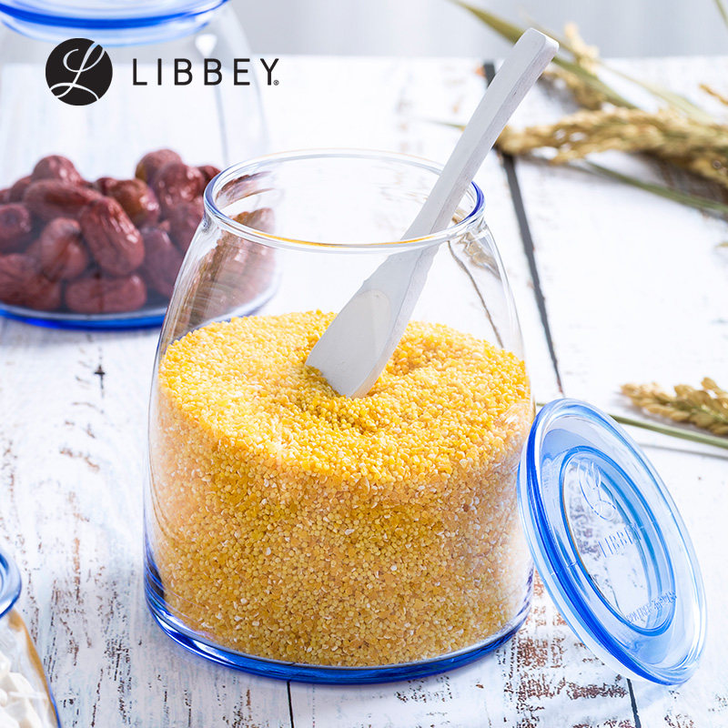 libbey libi glass storage tank food seal tank moisture-proof miscellaneous grain sealing bottle storage tank tea leaf jars