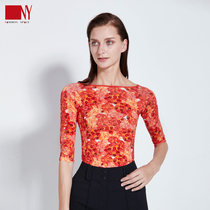 Conspicuic Latin dance practice Feminine Solo solo dance suit national standard dance blouses the new Morden Dance Sweatshirt