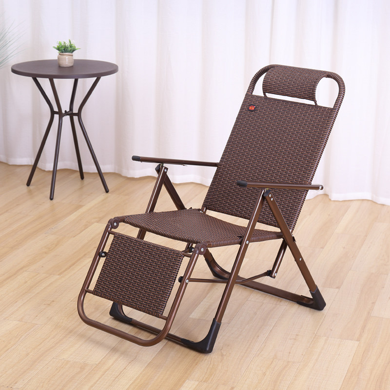 Summer choreographer Casual Chair Lounge with folding rattan chair Afternoon Nap Lounge Chair Office Sloth Chair Old Man Sleeping Chair
