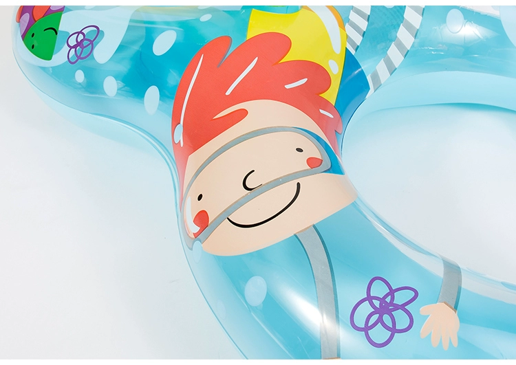 Cha mẹ và con tương tác bơi đồ chơi nước bóng râm ghế mẹ và con đôi float nước inflatable dày phao cứu sinh phao thiên nga