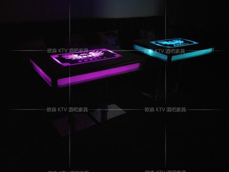 Phong cách châu Âu KTV bàn cà phê và ghế bar đêm clubhouse hộp thẻ bàn ghế đơn giản sáng tạo led đồ nội thất - Giải trí / Bar / KTV