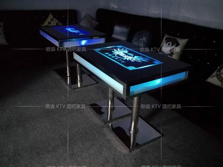 Phong cách châu Âu KTV bàn cà phê và ghế bar đêm clubhouse hộp thẻ bàn ghế đơn giản sáng tạo led đồ nội thất - Giải trí / Bar / KTV