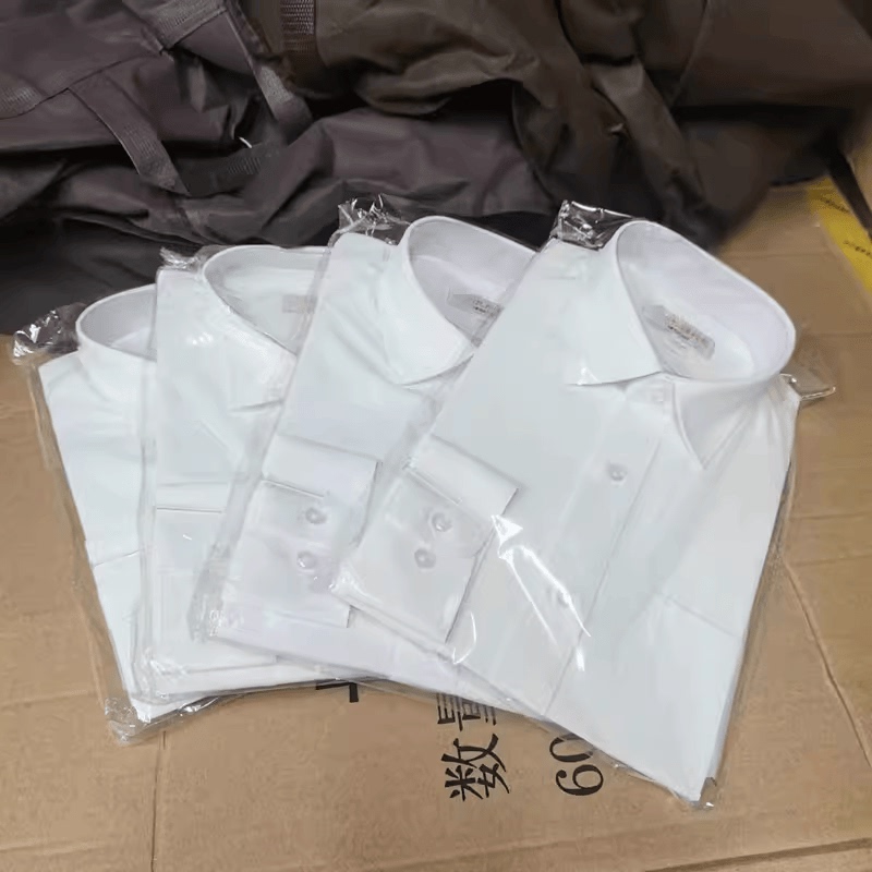 Authentic Formal Dress with White Lining, Long-Sleeved Sea-White Shirt, Wedding Stage Performance Pure White Shirt, Formal Dress White Shirt
