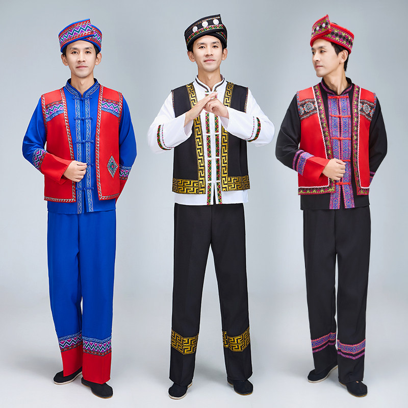 男士成人羌族少数民族服装适合哪些场合?-民族服装-淘宝百科网