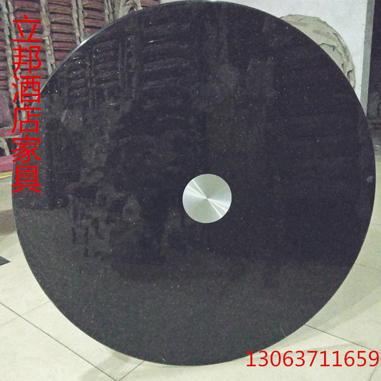 Round table turntable tempered glass high-grade black glass turntable household dining table round table tempered glass turntable
