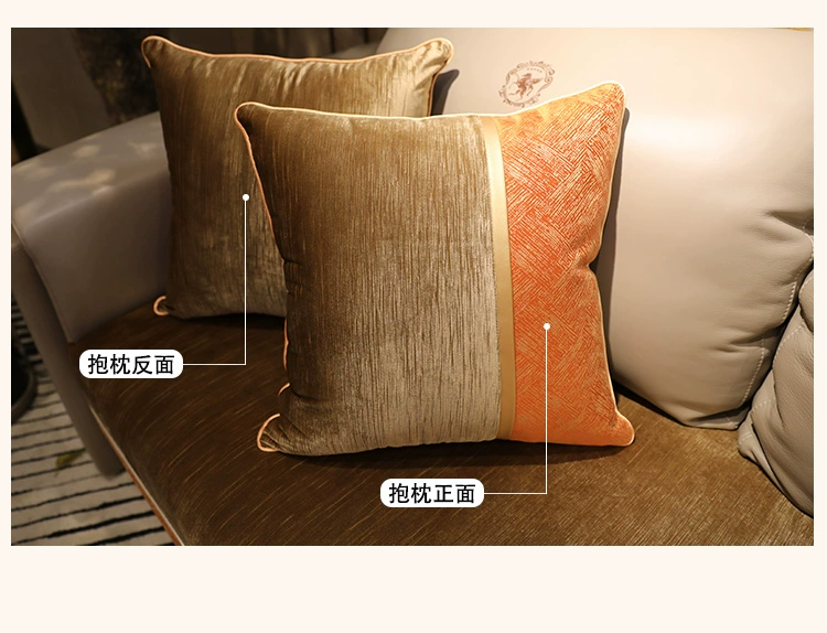 Sofa đệm hiện đại tối giản thời trang ánh sáng sang trọng phong cách cao cấp đệm da chống trượt vải tùy chỉnh mùa thu và khăn mùa đông - Ghế đệm / đệm Sofa
