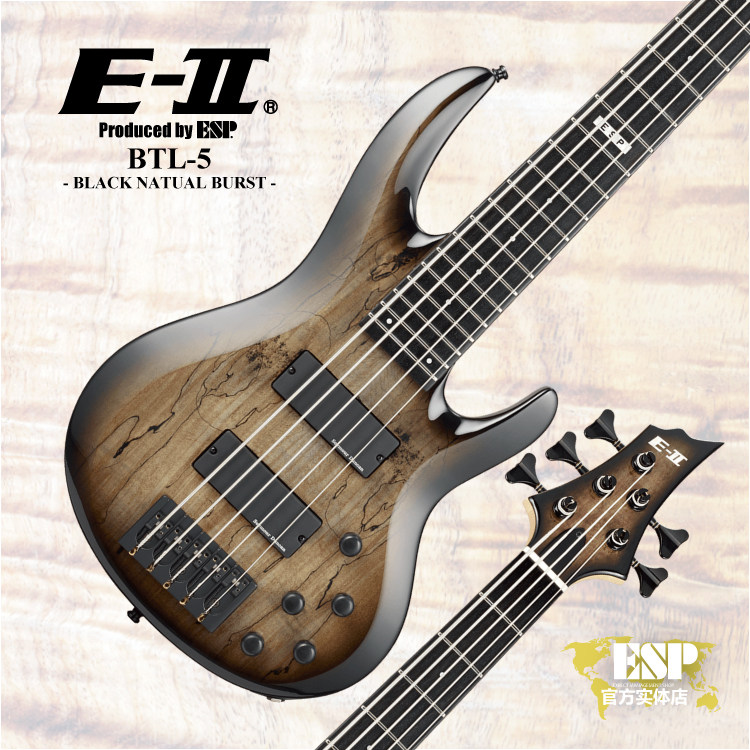 (E-II) BTL-5 STBKSB Nissan electric bass 5 string active circuit metal all-round
