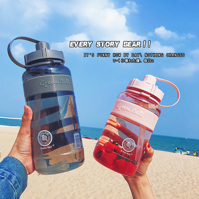 Han Style Fashion Space Sports Water Bottle Men And Women Large Capacity Water Cup Portable Super Outdoor Fitness with Baby Bag Kettle