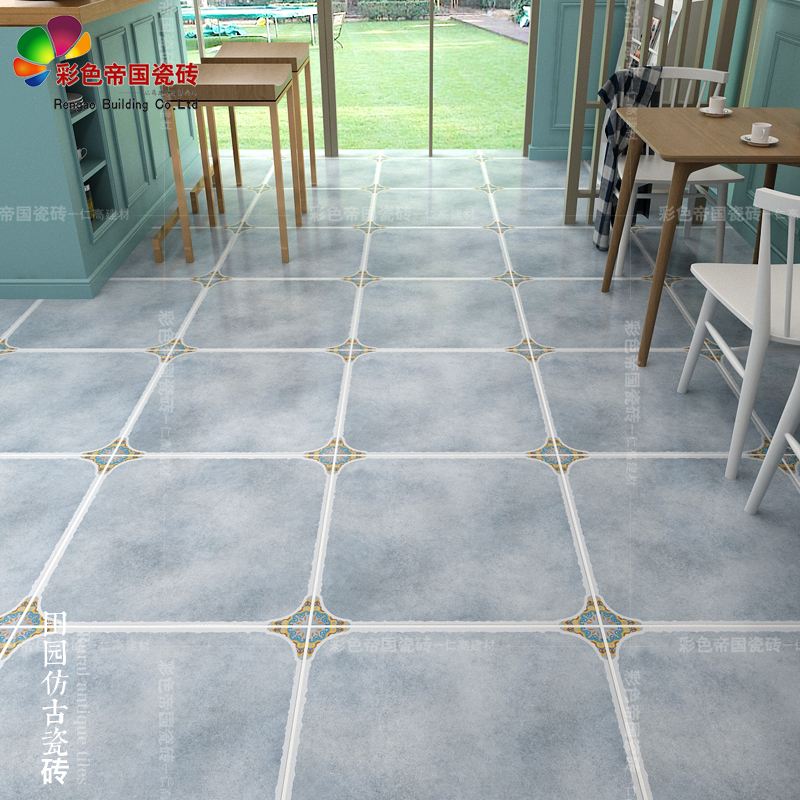 Antique Bedroom West Restaurant 300 floor tiles Kitchen Mediterranean tiles 600 blue green corner floor tiles