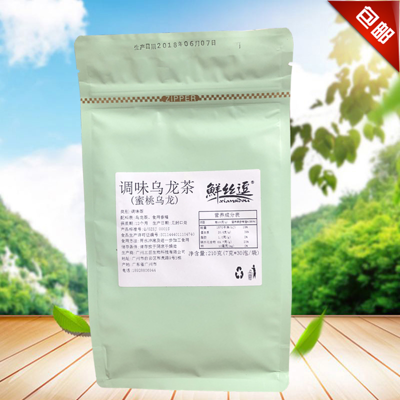 Peach Oolong Tea Bags Royal tea with freshly extracted tea fresh silk teasing peach Oolong triangle tea bags 7g*30 bubbles