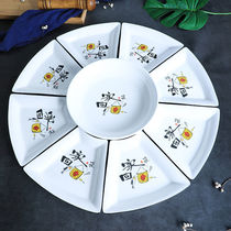 Shaoyin Net red platter tableware combination New Years Eve dinner home creative dishes plate reunion ceramic New Year set