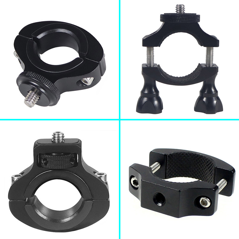 Metal Bicycle Clamp Bike Mount 1/4 Fixing Clip Handlebar Xiaoyi Action Camera Gimbal Phone Accessories