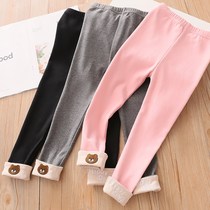 Korean baby all-in-one leggings 2019 autumn new small and medium childrens clothing leather band belt casual pants