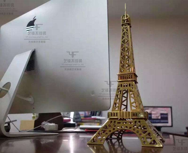 Stainless steel personalized decoration living room small decoration decoration Paris Eiffel Tower Dapeng spreads its wings fine product craftsmanship