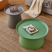 Creative round tea table small family type living room multifunctional storage sofa edge a few combinations minimalist plastic small tea table