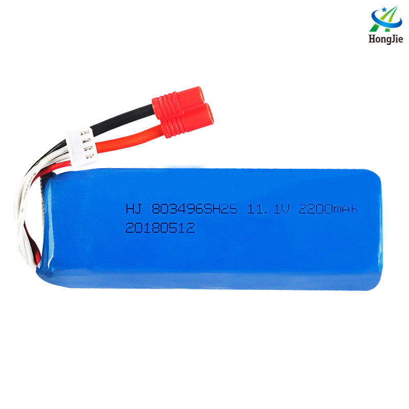 Yiqing X8 four-axis drone 11 1V 2200mAh large capacity polymer lithium battery 803496