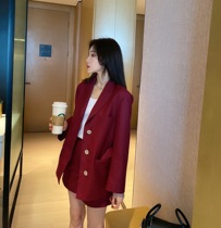 Zhou Ting TTC celebrity temperament chic lady suit suit suit early spring loose casual suit jacket shorts