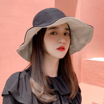 Sun visor hat thin Korean version of the double-sided wild fisherman hat female breathable travel outdoors