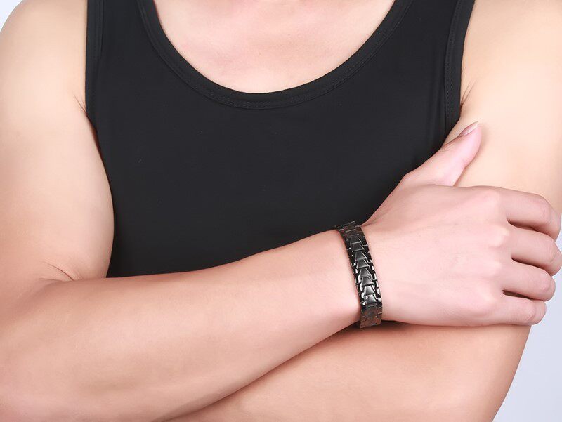 European and American new handmade magnet trend men 100 hitchhiking adorned with multicolor vacuum electroplating men's handmade