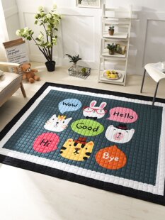 Детский складной ковер для ползания для домашнего использования для гостиной, увеличенная толщина