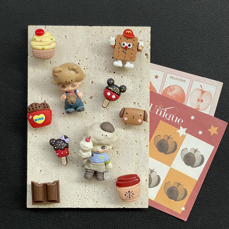 New Cute Bear Accessories for Crocs Shoes, Dimoo Shoe Charms Compatible with Crocs, High-End Shoe Decorations DIY