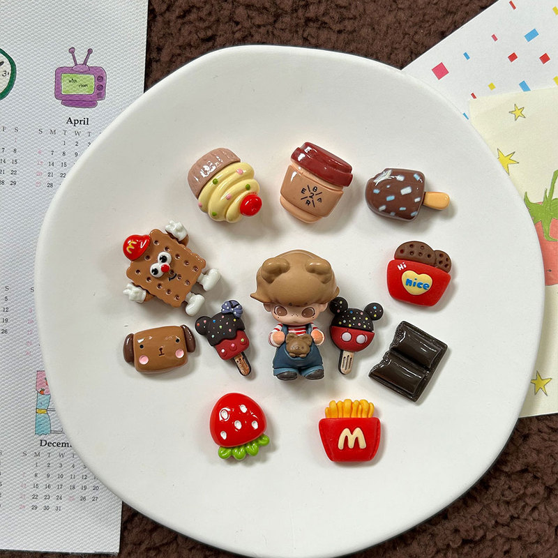 Crocs Shoe Accessories Dimoo Little Bear Dad Cartoon Cute Shoe Charms Suitable for Crocs High-End Shoe Accessories DIY
