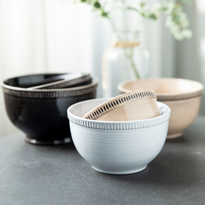 TaoDian household creative ceramic bowl of a single salad bowl mercifully rainbow such as bowl noodles in soup bowl rice bowls to eat bread and butter