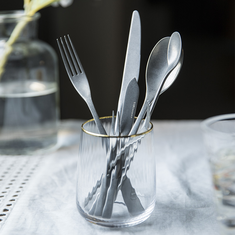TaoDian household tableware suit wire drawing of stainless steel knife and fork spoon beefsteak the knife coffee spoon