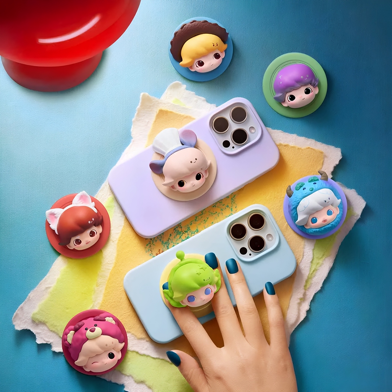 Popmart Dimoo World × Pixar Co-Branded Series Magnetic Phone Holder Blind Box Popmart Dimoo World × Pixar Co-Branded Series Magnetic Phone Holder Blind Box